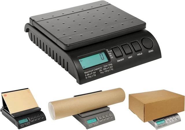 ABCON POSTSHIP Digital 40 kg 88 libbre scale lettere nere - 0-5 kg/5 g 5-40 kg/10 g