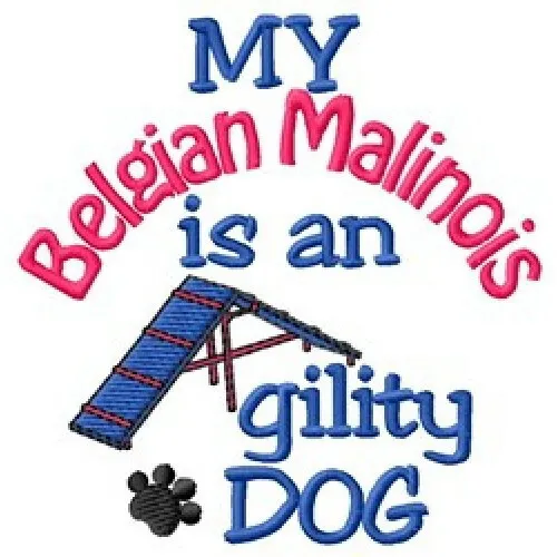 My Belgian Malinois is An Agility Dog Ladies T-Shirt - DC1736L Size S - XXL