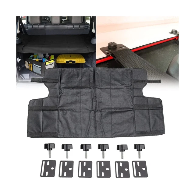 KMFCDAE for Jeep Cargo Cover JK 4 Door Rear Trunk Luggage Security Curtain Pr...
