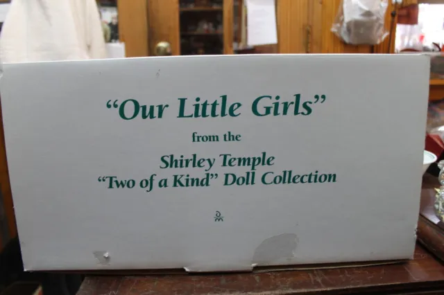 Danbury Mint Shirley Temple  'Our Little Girls" Two Of A Kind Doll Collection