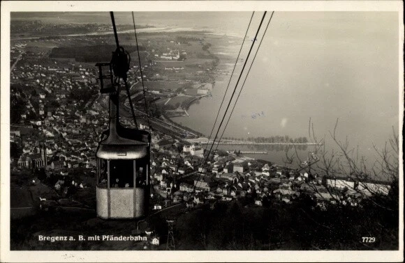 Ak Bregenz am Bodensee Vorarlberg, Pfänderbahn, Panorama - 3476687