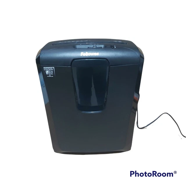 Fellowes Powershred M-8C 8 Sheet Cross Cut , Black, USED / FAULTY