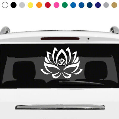 Lotus Flower Yoga Decal Symbol Buddhism Spiritual Rear Window Car Truck Suv v4