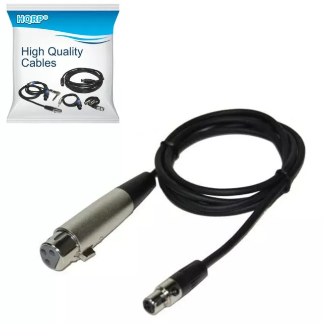 HQRP 4-Pin Mini TA4F Auf XLR(F) Mikrofon Adapter Kabel Für Shure WA310