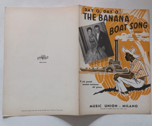 SPARTITO MUSICALE THE Banana Boat Song (Day 0,Day O,) Edizione Music