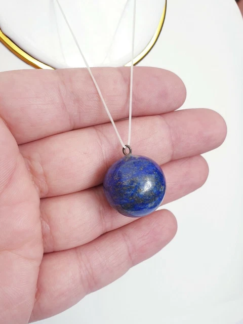 Afghanistan's lapis Lazuli natural Gemstone Round beds pendant  12_20mm  .