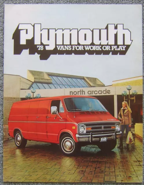 Plymouth Vans 1978 brochure originale USA