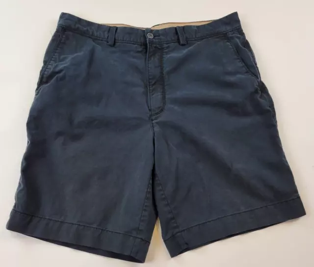 TOMMY BAHAMA SHORTS Mens Size 34 Navy Blue Chino Pockets Cotton Stretch ...