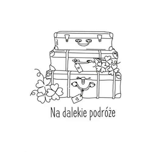 Transparent Stempel Motivstempel Clear Stamp - Reisekoffer AGATERIA