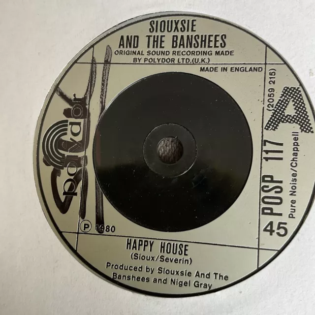 Siouxsie And The Banshees - Happy House.   Used 7” Single Record