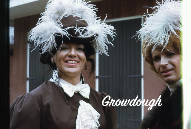 Orig Mardi Gras New Orleans Street Scene Cross Dresser 35mm Slide 1973