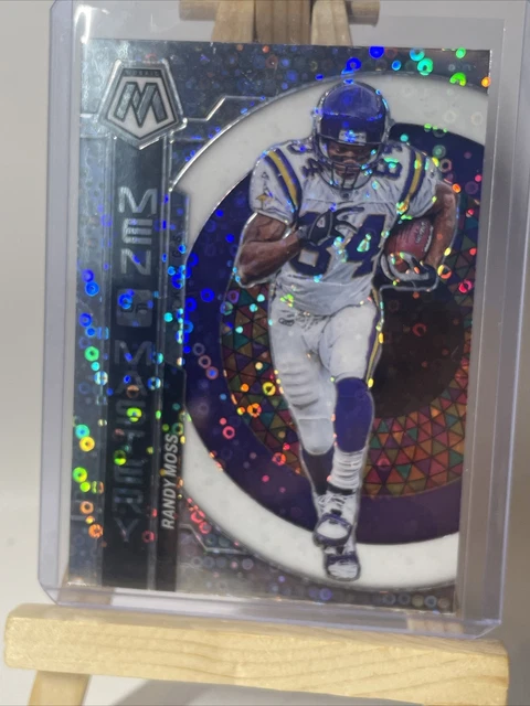 2023 Mosaic Randy Moss MEN OF MASTERY No Huddle Silver Disco Vikings #MM-16