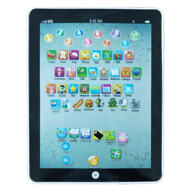 Learning Machine Tablet English Educational Toy for Toddlers Kids (Black)