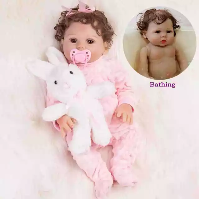 Real Life Reborn Baby Dolls Full Body Vinyl Silicone Girl Doll Newborn Gift XMAS