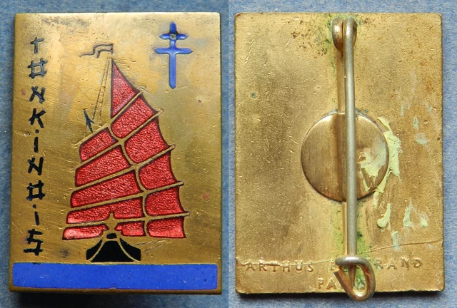 INSIGNE MARINE. CROIX DE LORRAINE. FREGATE. Poinçon AB EUR 15,00 - FR