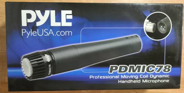 Pyle-Pro Microphone Professional Moving Coil PDMIC78 Handheld Record  Microphone