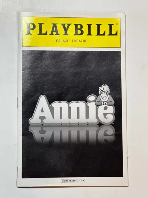 Original Playbill Palace Theatre Annie March 2013 FREE SHIPPING!