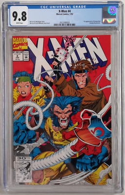 🔥X-Men #4 Cgc 9.8 White Pages*1992, Marvel Comics*Jim Lee*1St App. Of Omega Red
