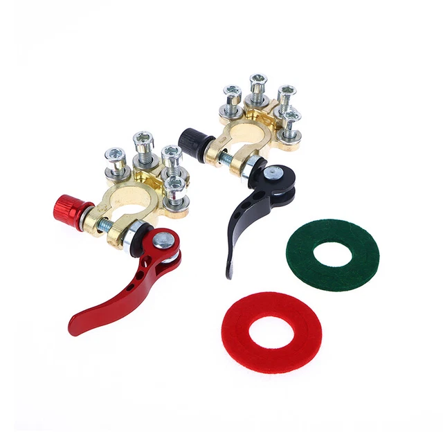 1 Pair 12V 24V Automotive Car Top Post Battery Terminals Wire Cable Clamp J2