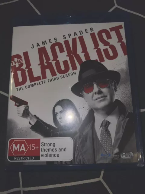 The Blacklist - Complete Season 3 - 6 Disc - Like New - Region B - Blu Ray