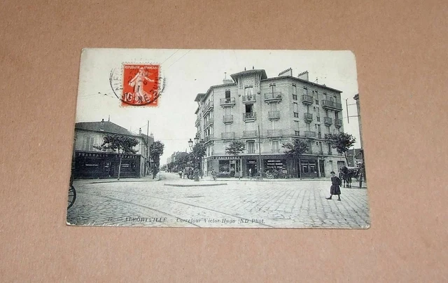CPA Alfortville Crossroads Victor Hugo - N.D. Photo 1911