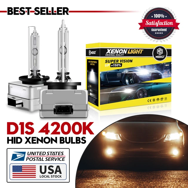 2X OEM D1S 4200K HID XENON HEADLIGHT BULBS SET For Mercedes-Benz SL500 2012 2014