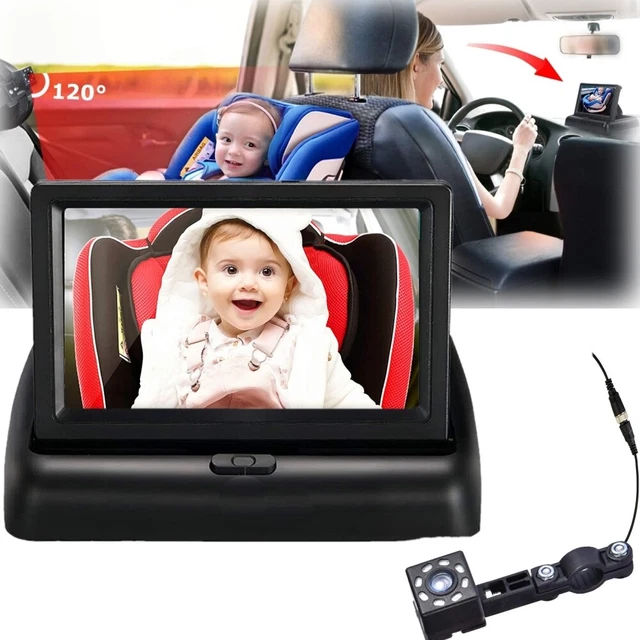 Baby Monitor with Camera HD LCD Screen For Car Mirror Back Night Vision Camera