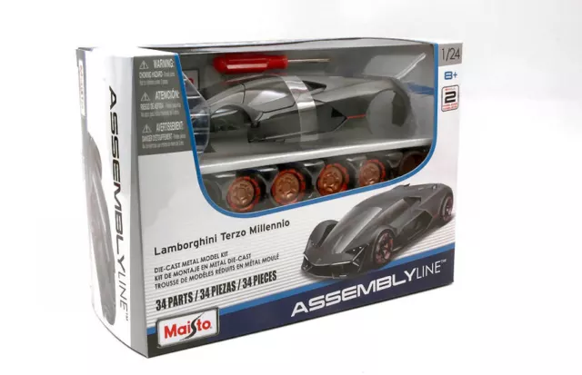 Modellino model kit di montaggio auto Maisto LAMBORGHINI TERZO MILLENNIO 1:24