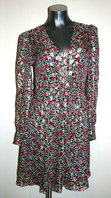 Womens Kate Spade Look For The Silver Lining Gold Metallic Peasant Dress Size 6