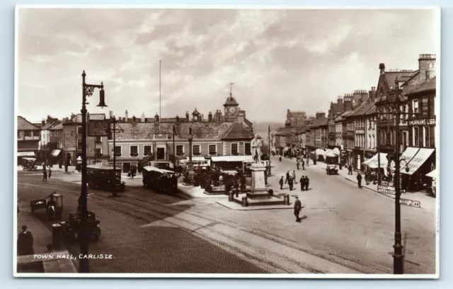 3 Postcards Carlisle - Town Hall And Castle - 1926