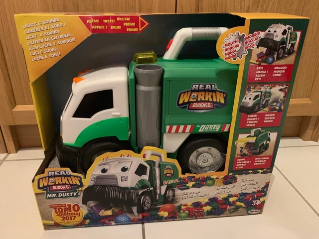 REAL WORKIN BUDDIES Mr Dusty Super Duper Toy Eating Garbage