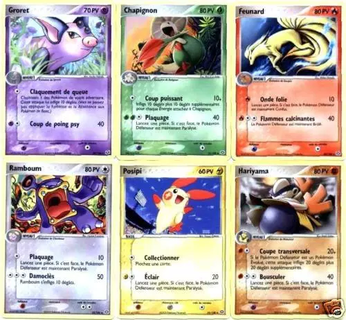 POKEMON EX EMERAUDE les Semi Rares (32 Cartes) LPS 08