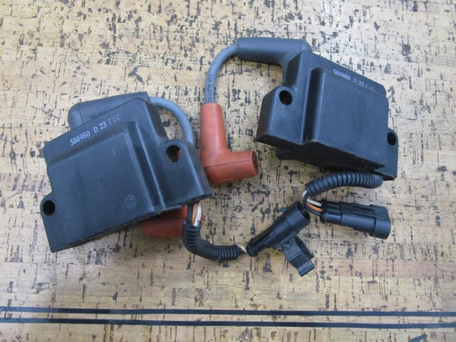 *90 DAY WARRANTY* (LOT OF 2) 0780 Johnson Evinrude Ignition Coil 587275  586980