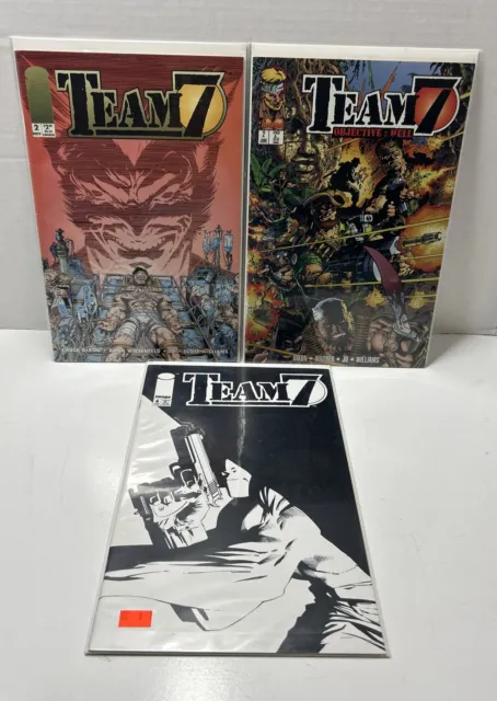 Lot Of 3 Team 7 Image Comic Books #2 #4 and #2 Objective : Hell