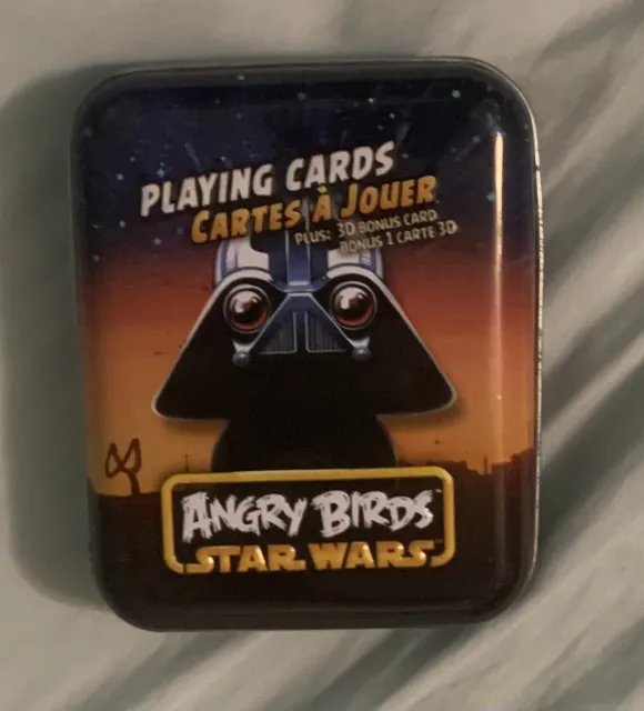 Angry Birds Star Wars Playing Cards In Collectible Tin - New, Never Played With