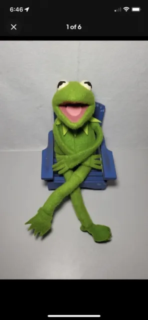 VIntage 1976 Fisher Price Toys KERMIT THE FROG Jim Henson Muppet Doll #850