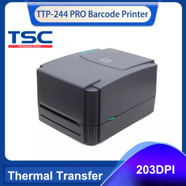 Original TTP-244 PRO Thermal Transfer Label Barcode Desktop Machine Printer USB
