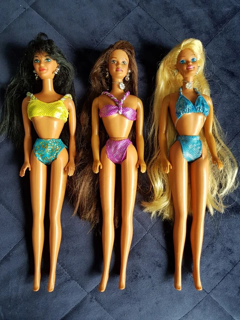 VINTAGE 1993 Sun Jewel Barbie Doll Brunette TERESA Stick-On Jewels New in Box