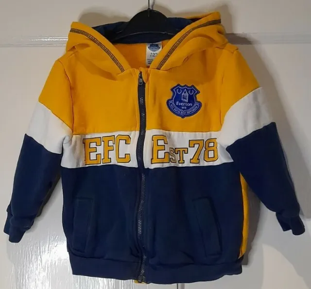 Everton Colour Block Hoodie Hoody Infant  4 - 5 years