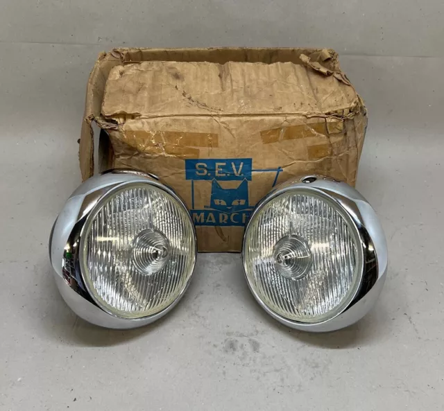 Marchal 8760 Pair of Headlights Paar Scheinwerfer Porsche 917 Ferrari - NOS