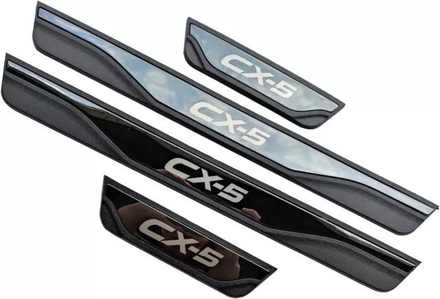 For 2023 Mazda CX5 CX-5 Accessories Door Sill Scuff Plate Protector Trim Cover