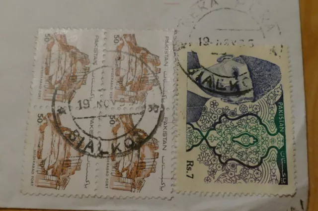 5 Pakistan used postage stamps - collectors philately postal