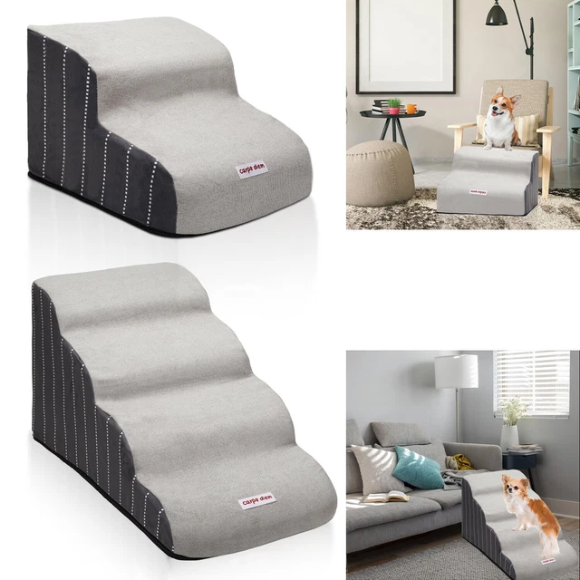 Velinda Hundetreppe 4 Stufen - Schaumstoff Treppe Für Hunde & Katzen