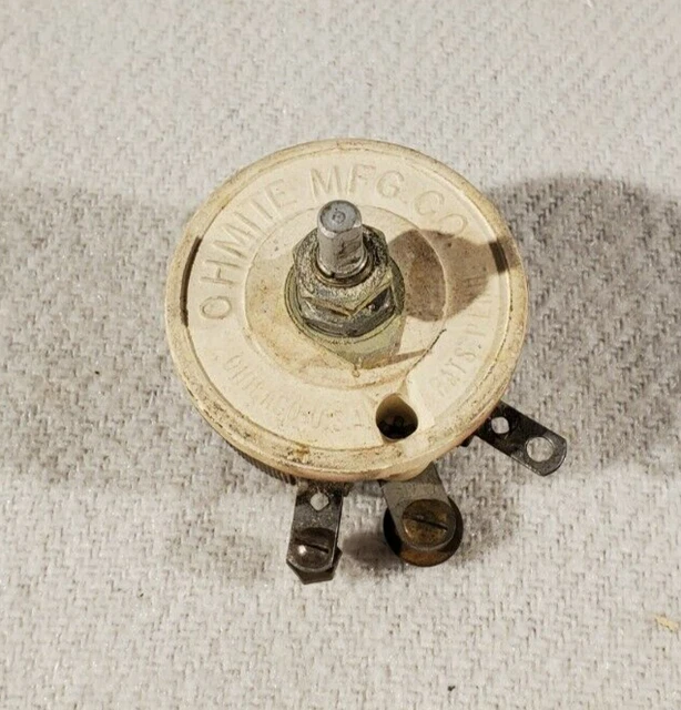 Vtg Ohmite Series A Rheostat ~ Model J ~ 50 Ohms 1.0A 300 Volts ~ Series A