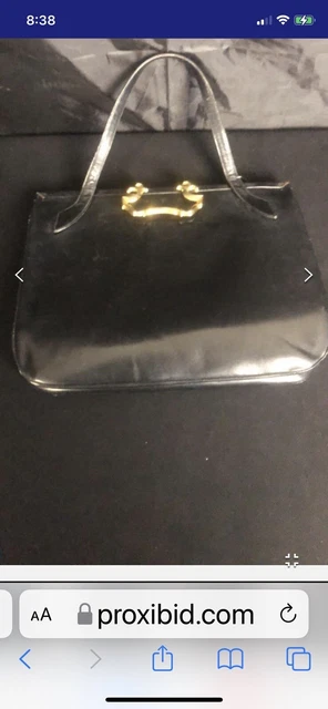 vintage rosenfeld black leather purse