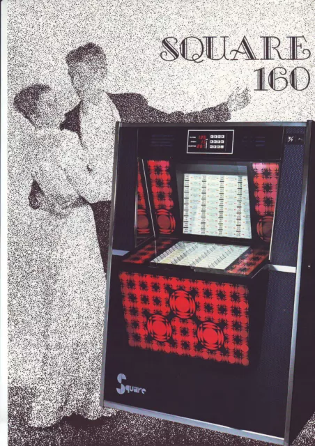 Europe Electronique Square 160 Original Nos Jukebox Sales Flyer Brochure