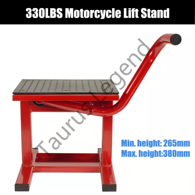 Dirt Bike Motorcycle Lift Motorbike Stand Work Bench Lifter Red