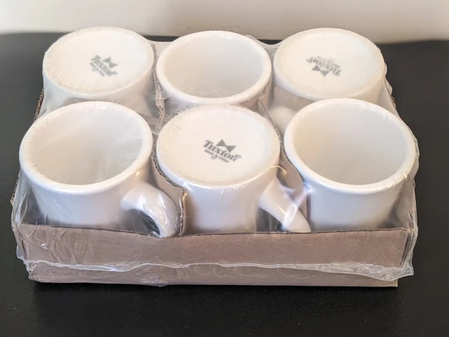 TUXTON Eggshell Restaurant Tea Coffee Latte Cups Sublimation Ceramic Mugs New
