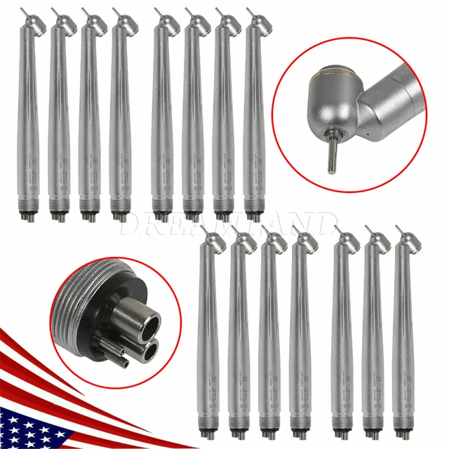 15 Dental 45 Degree Head High Speed Turbine Handpiece 4 Hole NSK PANA MAX Style
