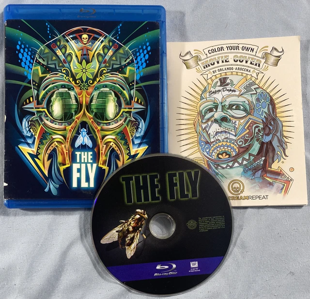 THE FLY WALMART Exclusive (Bluray w/ Coloring Book, 2007) Jeff